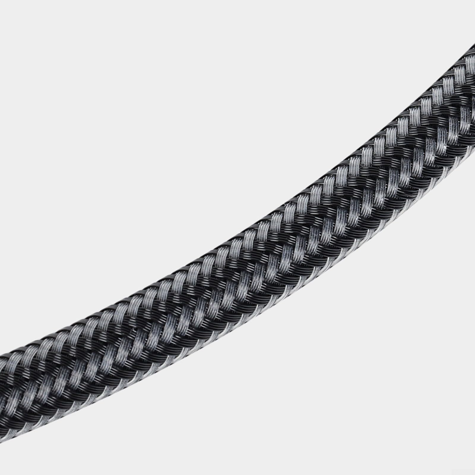 Manometro luminoso per immersioni subacquee in fibra di carbonio, tubo ad alta pressione, 300 bar, filettatura 7/16-20UNF, per sport acquatici, nero (65 cm)