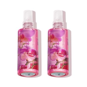 Body Mist Set, Travel Size Spray Bottle, Long Lasting Perfume Gift Sets, Fragrance Mist for Men & Women, Romantic Destiny, Pack Of 2, 3 Fl Oz Each