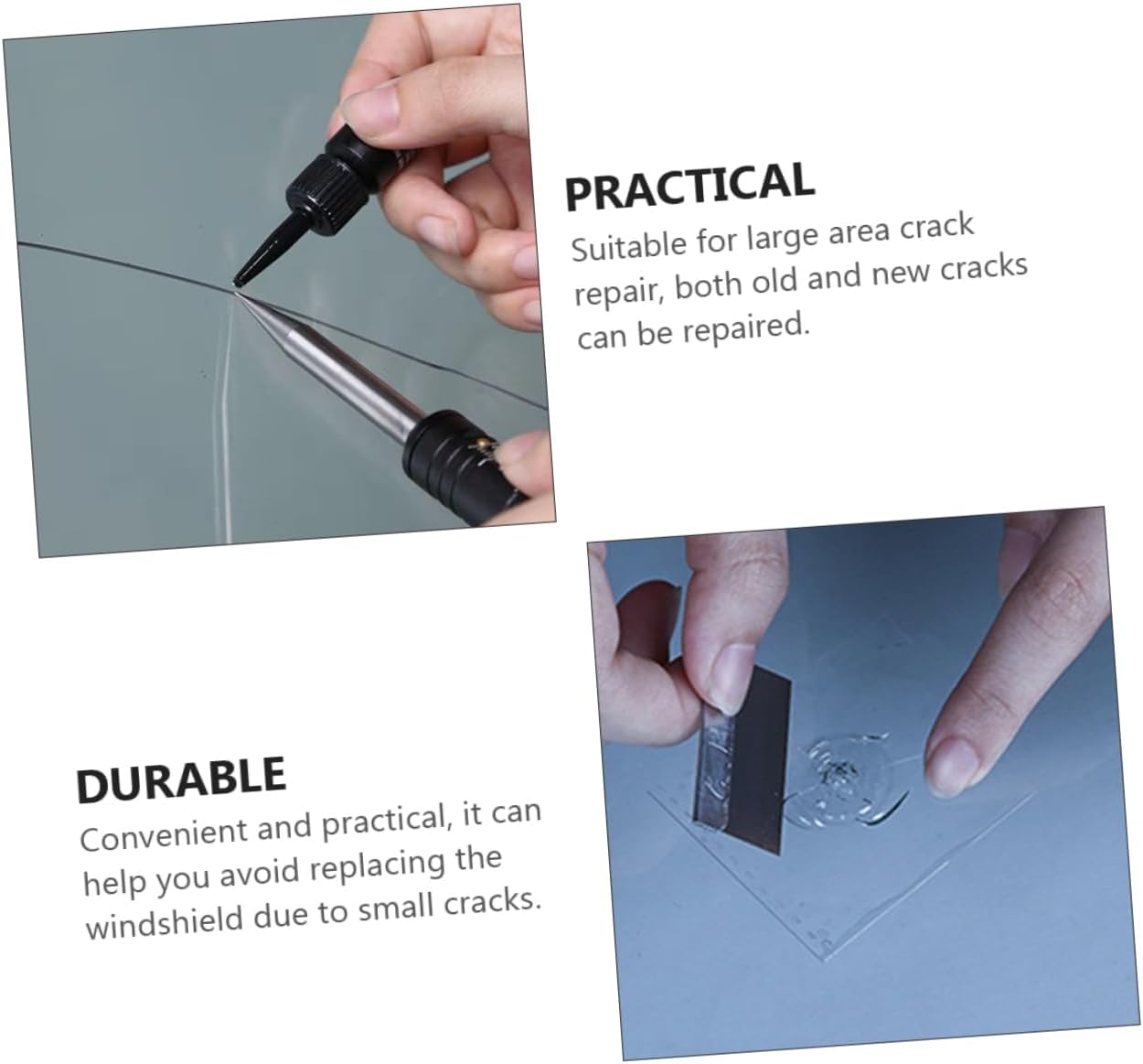 Professional Windshield Removal Tools Glass Repair Kit Cleaning Tool Full for Car Windscreen