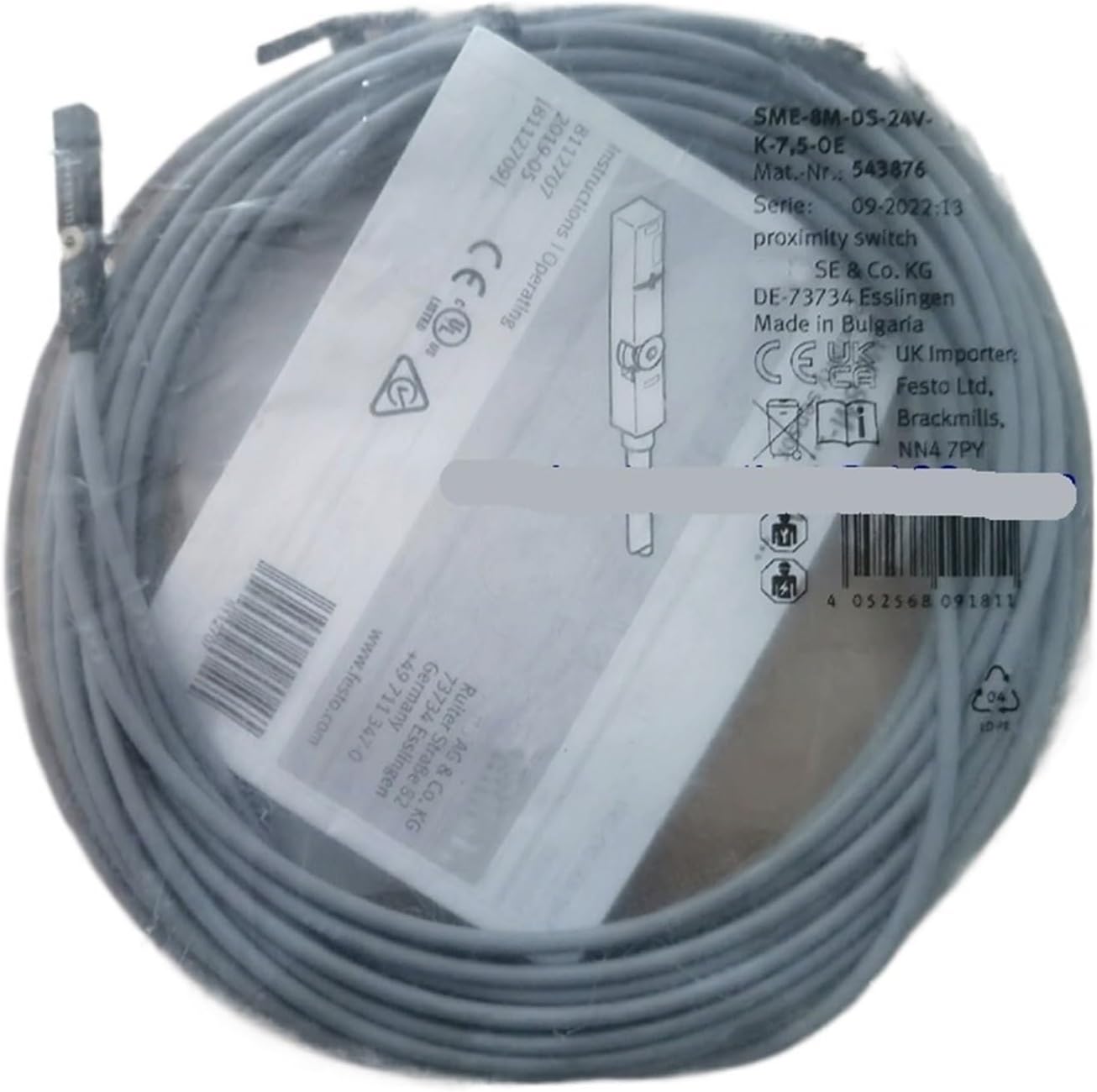 Magnetic Switch 543862 543863 543876 SME-8M-DS-24V-K-2.5-OE(543863)