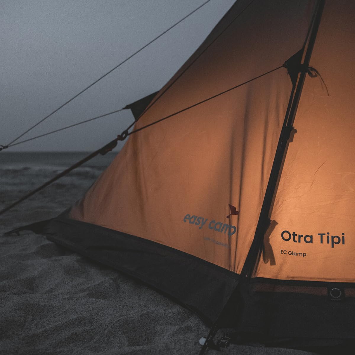 Easy Camp Otra Tenda Tippata per 4 Persone, 300 x 275 cm, Marrone