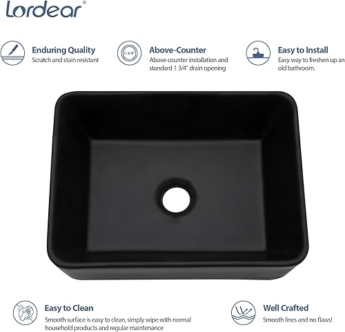 Miniatura 173 de Ordear - Lavabo de baño color blanco, para encimera.