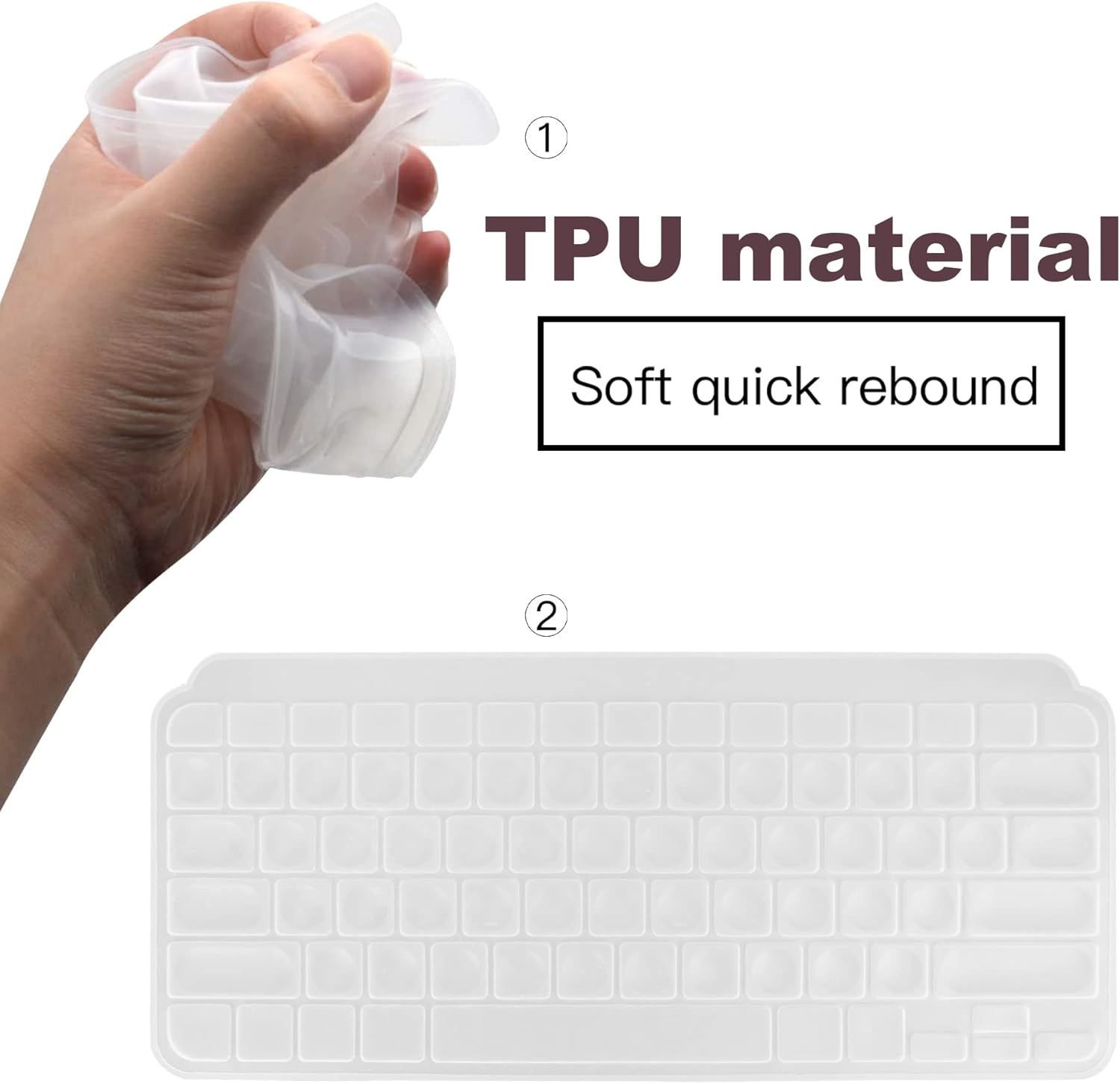 Logitech MX Keys Mini Keyboard Skin Cover + Keyboard Hard Case