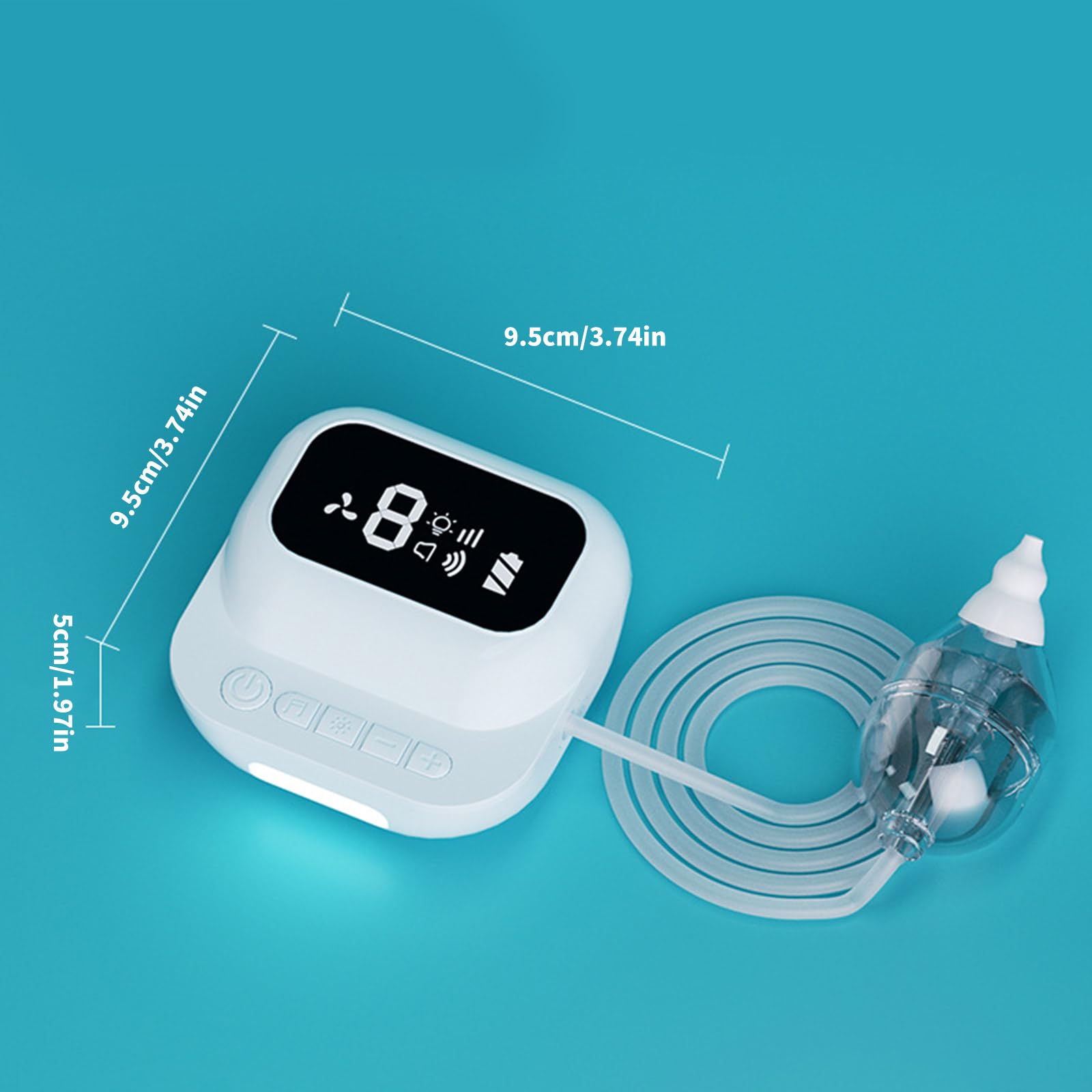 Aspiratore nasale elettrico per il bambino con 9 aspiratori ricaricabili naso Cleaner con punta Set per neonati e