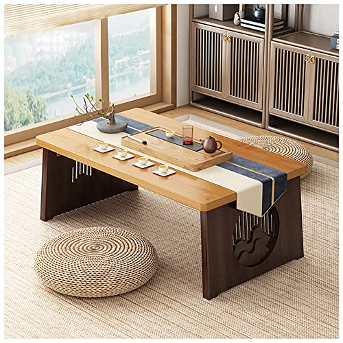 Table basse pour s'asseoir au sol lors du thé et des repas zen