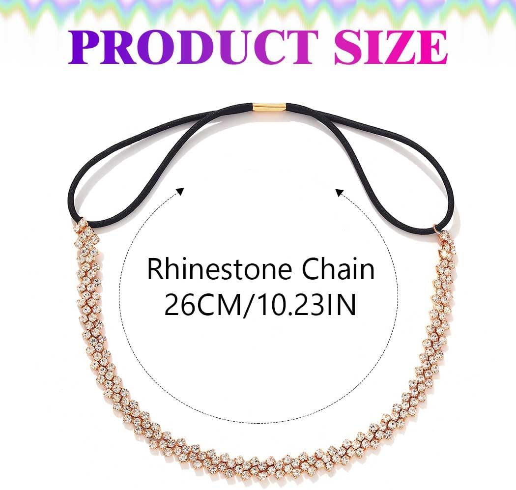 Rhinestone Thigh Jewelry Thigh Chain Crystal Garter for Women (Gold)