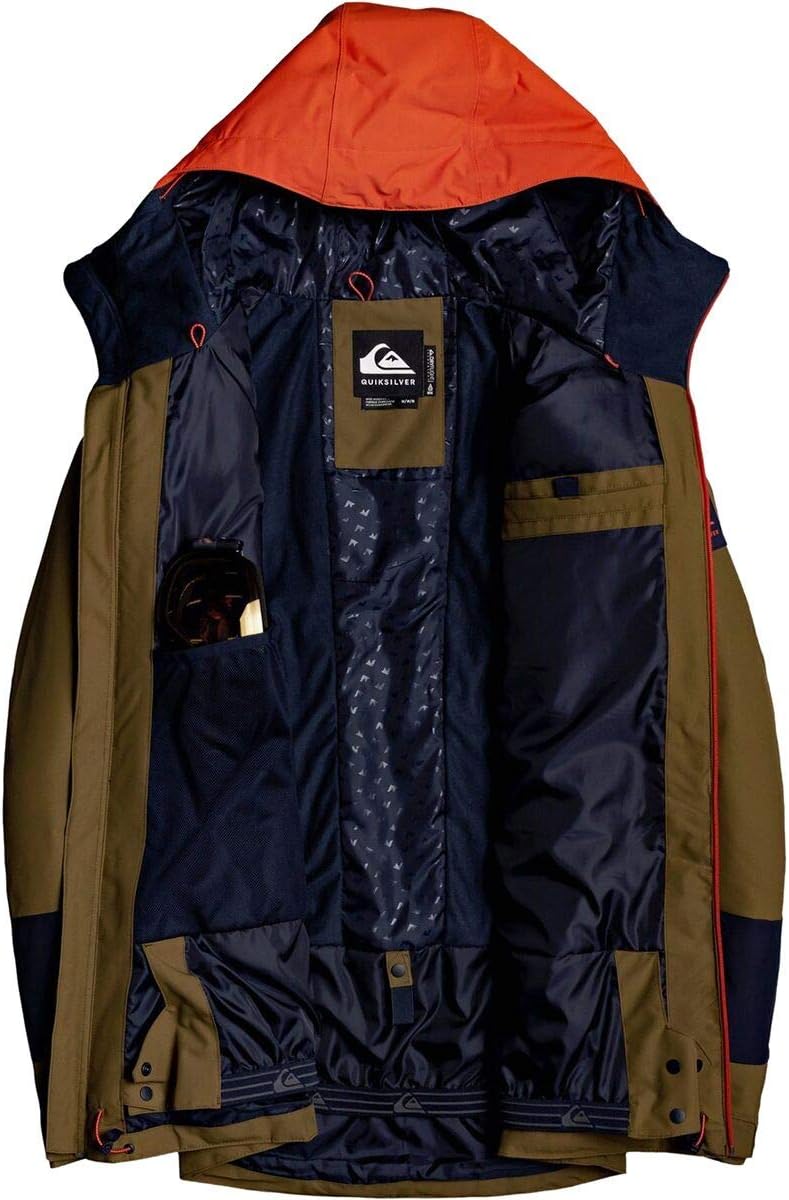 Quiksilver Sycamore Snowboard Jacket Mens Sz M Military Olive : Clothing, Shoes & Jewelry