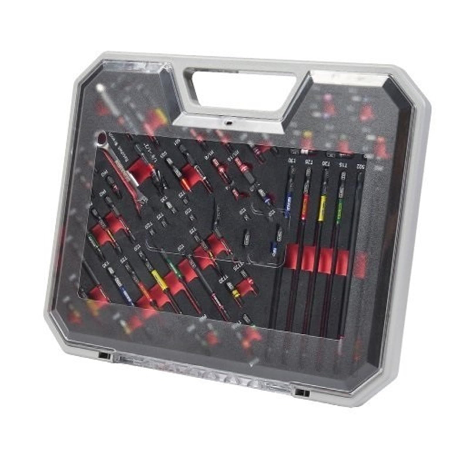 Set Attrezzi da Lavoro Set di strumenti da 58 pezzi confezionato con punte per cacciavite a percussione, adattatore per presa per trapano a gradini e supporto per per fai te