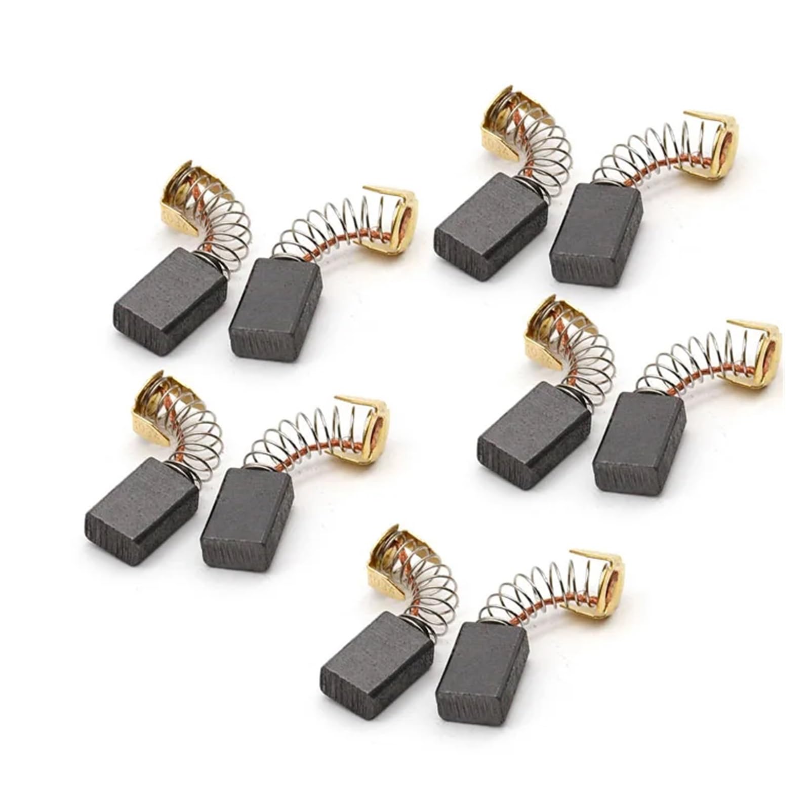 Lot de 10 balais de charbon 15 x 10 x 6 mm for perceuse à percussion CB-100 CB-102 CB-103 CB-105 CB-106, meuleuse d'angle, moteur de scie circulaire
