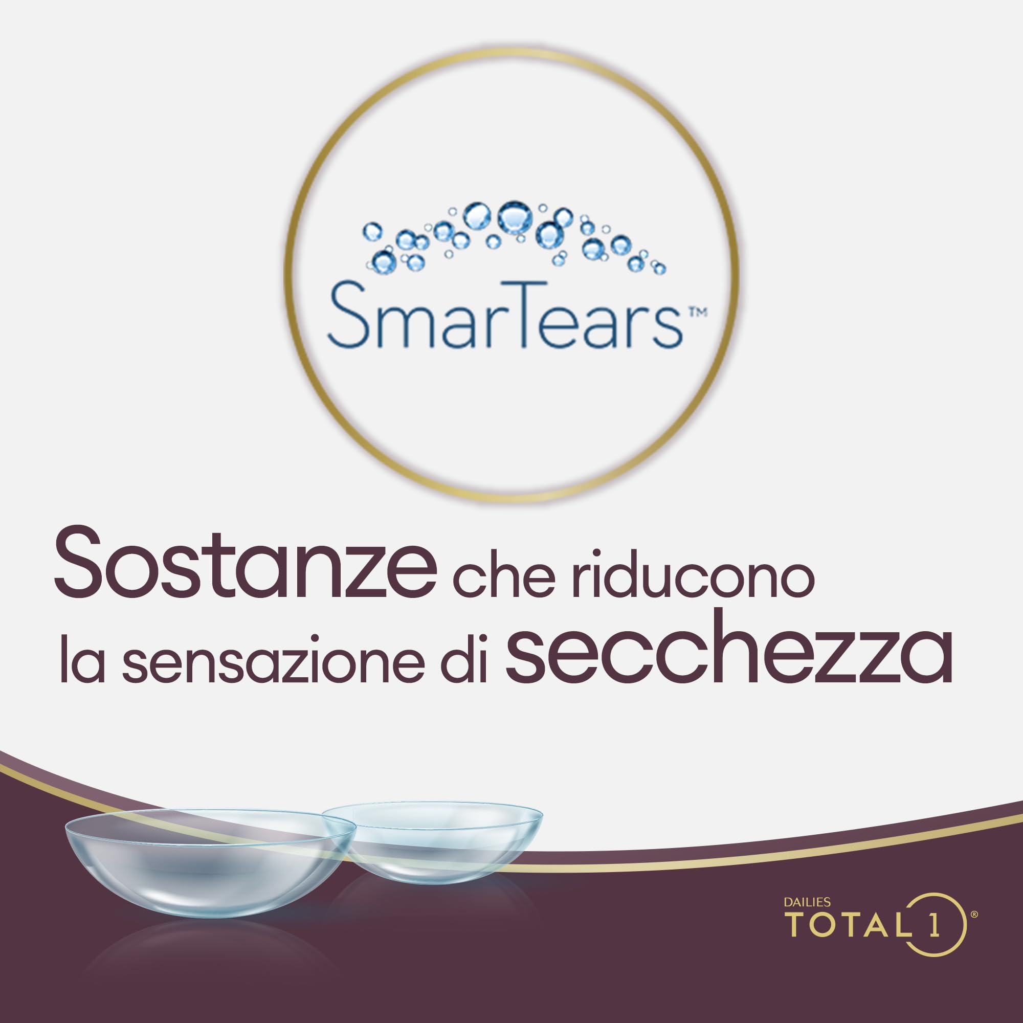 Dailies Total 1 Lenti a Contato Giornaliere, 90 Lenti, BC 8.5 mm, DIA 14.1 mm, +3.75 Diopt
