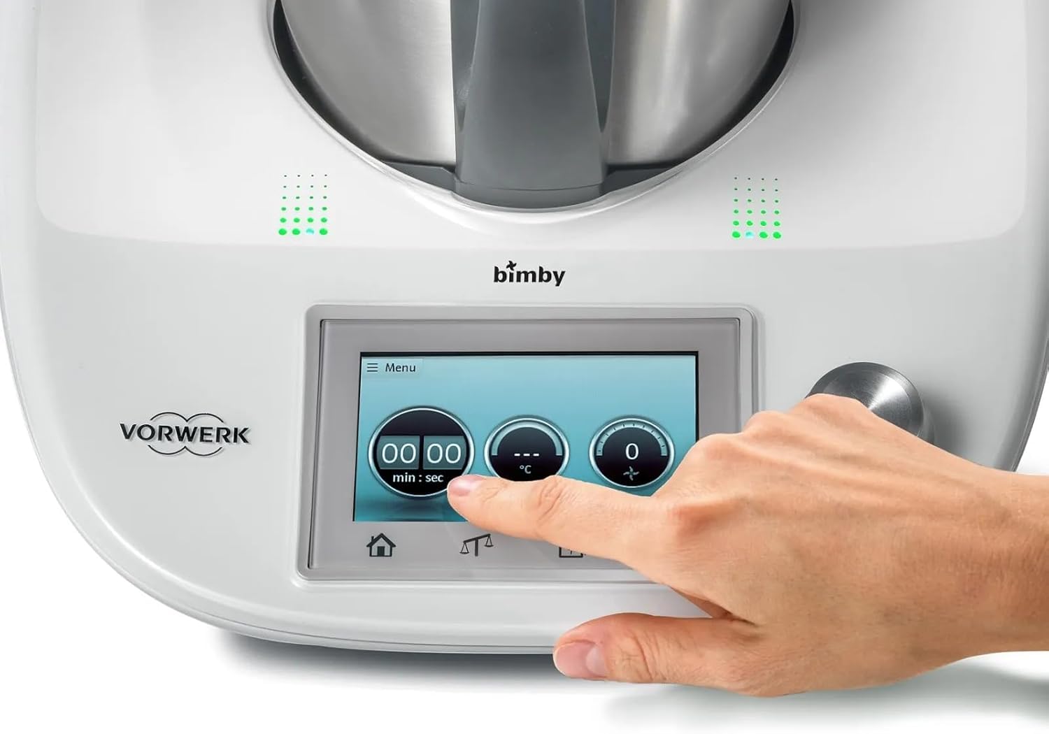 VORWERK BIMBY TM5 Rigenerato come Nuovo – Robot da Cucina Multifunzione con Touchscreen a Colori, Modalità Guidata e Manuale, Bilancia Integrata, Motore 500W e Boccale 2L – Garanzia e Assistenza