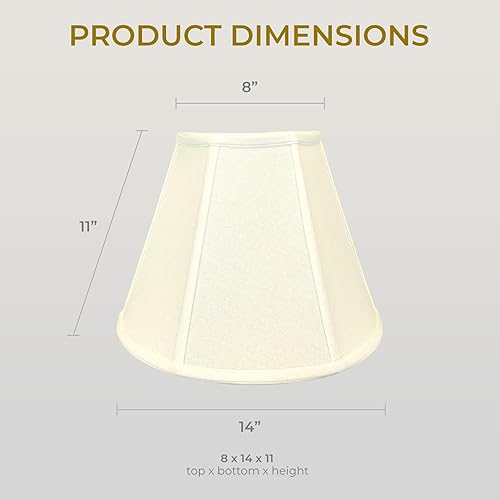 Miniatura 10 de Royal Designs Inc Deep Empire - Pantalla de lámpara - cáscara de huevo - 8 x 14 x 11 pulgadas