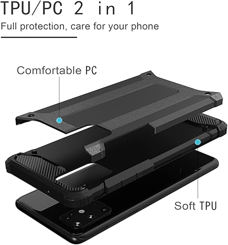 Miniatura 4 de Funda de teléfono para Galaxy S20 5G, Samsung S20 SM-G981U, funda protectora de doble capa delgada híbrida para teléfono celular, fundas a prueba de