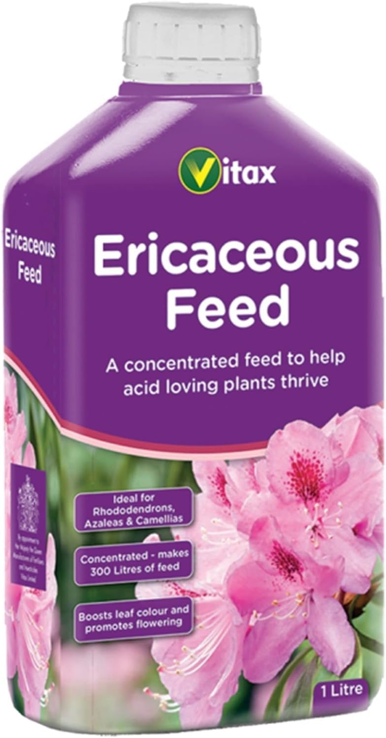 Ericaceous Feed Liquid 1L for Rhododendrons, Azaleas & Camellias Concentrated Makes 300 Litres of Feed