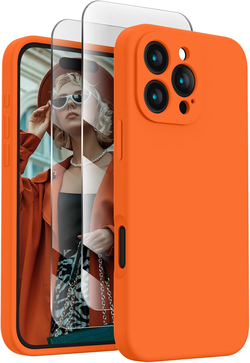 Amazon.com: FireNova Designed for iPhone 16 Pro Max Case, Silicone ...