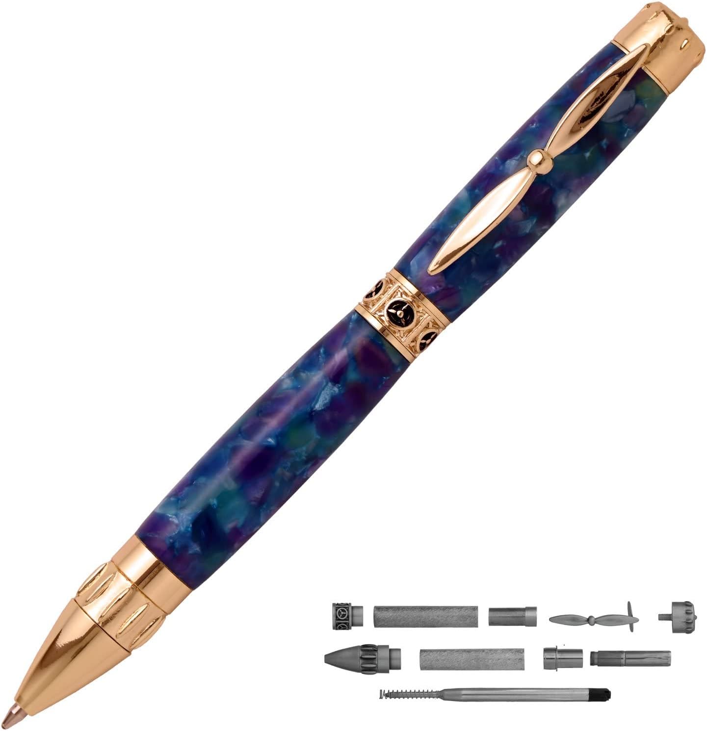 Penn State Industries PKPROPSS Propeller Airplane Twist Ballpoint Pen Kit Starter Package Woodturning Project