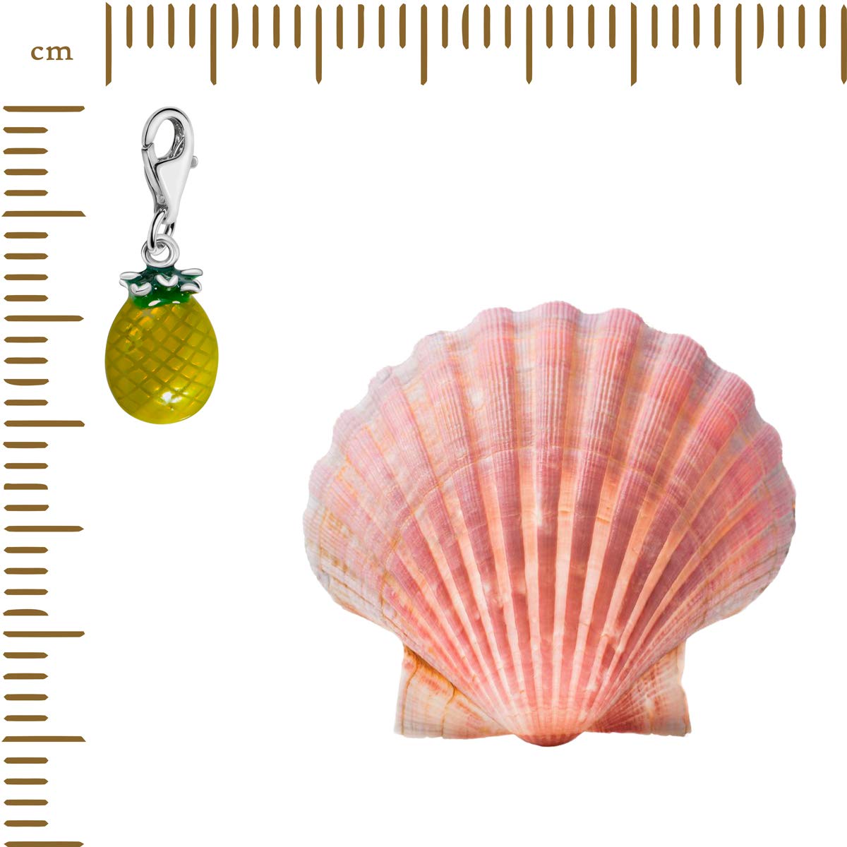 Quiges Charm Pendentif en Argent 925 Fruits et Baies avec Fermoir