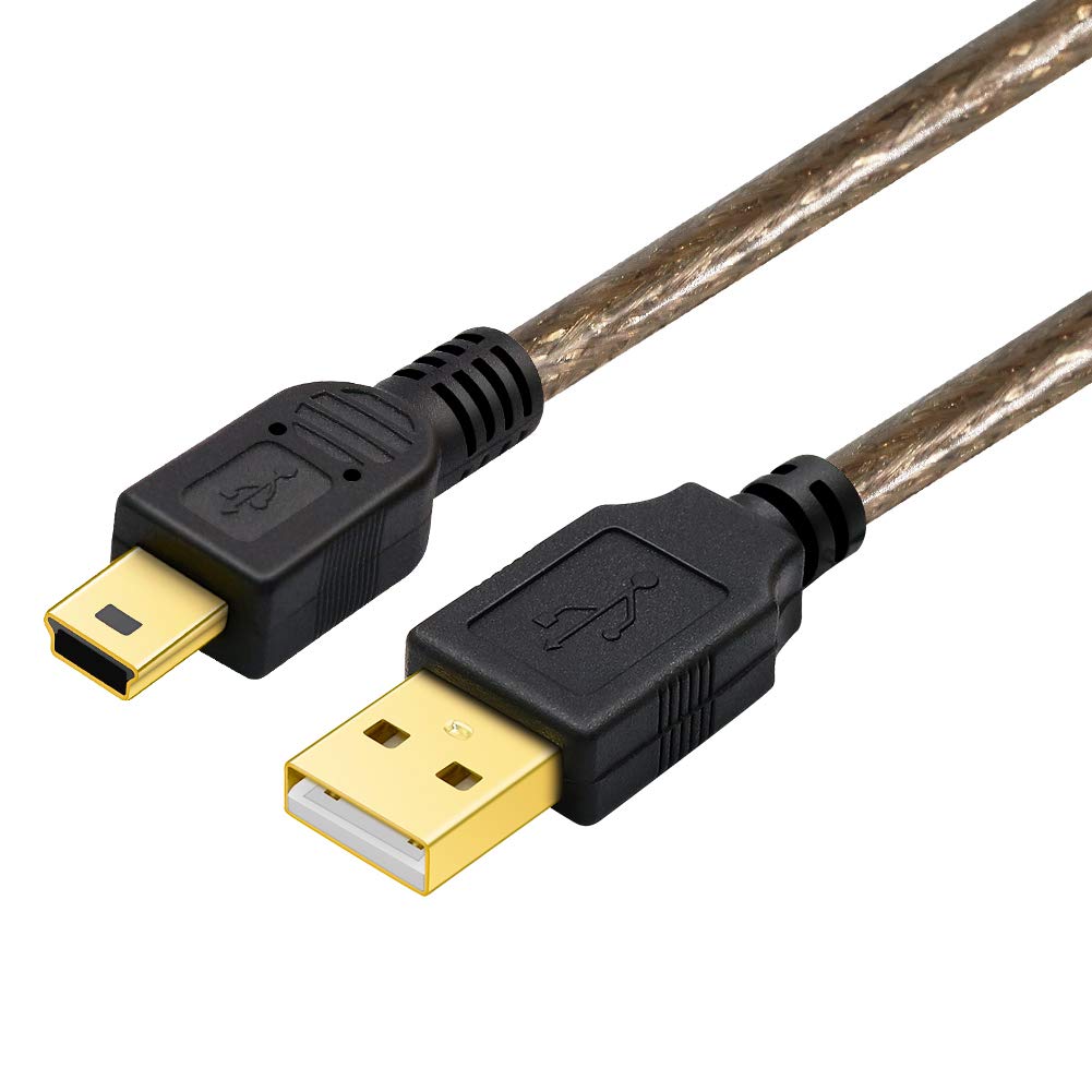 Mini USB 2.0 Cable,Yeung Qee USB 2.0 Type A to Mini B Cable Male Cord 5 Pin compatible with GoPro Hero 3+, Hero HD, Cell phones, MP3 Players,Dash Cam,Digital Cameras,GPS Receiver,PDAs etc (1m)