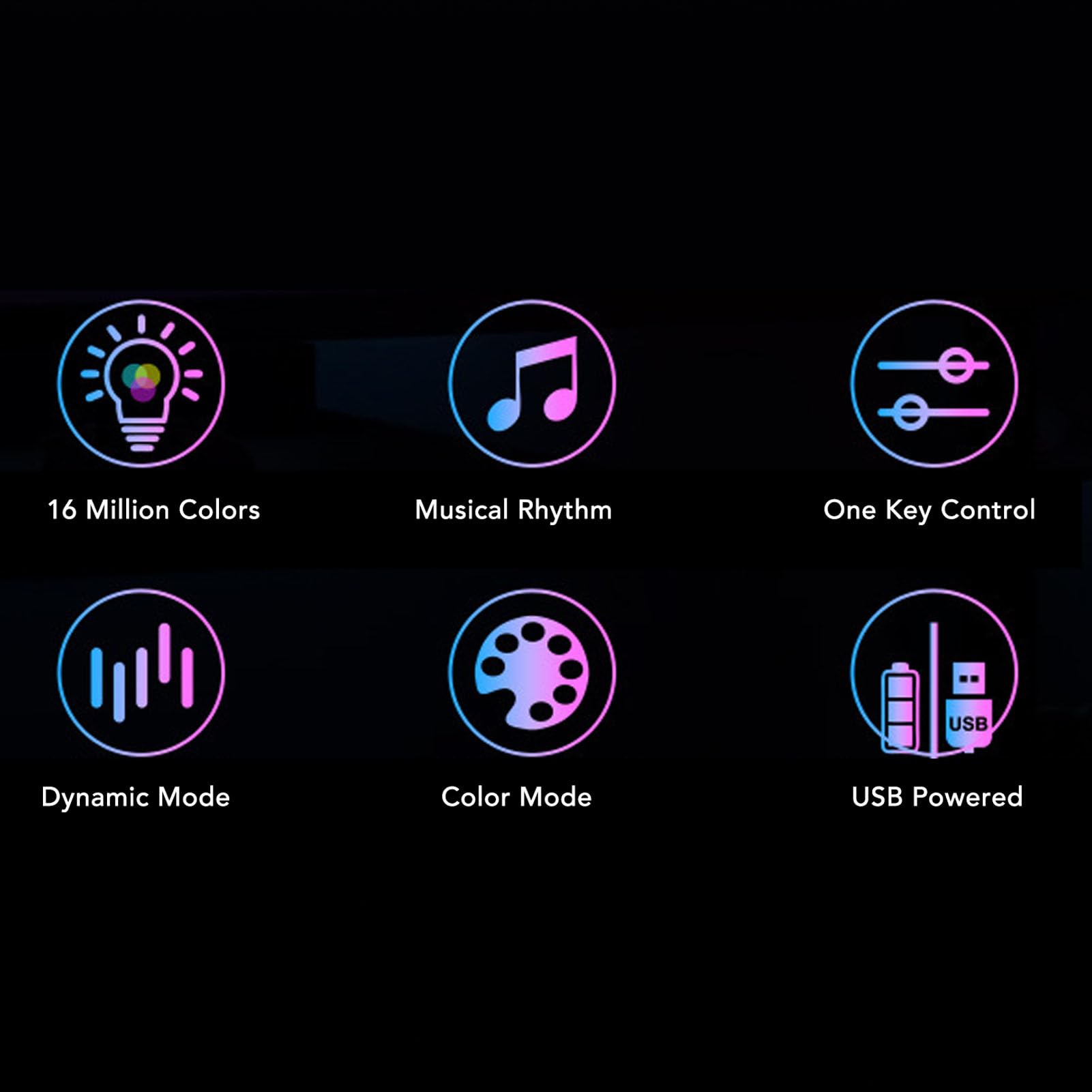 Zopsc RGB Music Sync Light, Rhythm Sync LED Ambient Light Bar with Base Multiple Colors and Modes