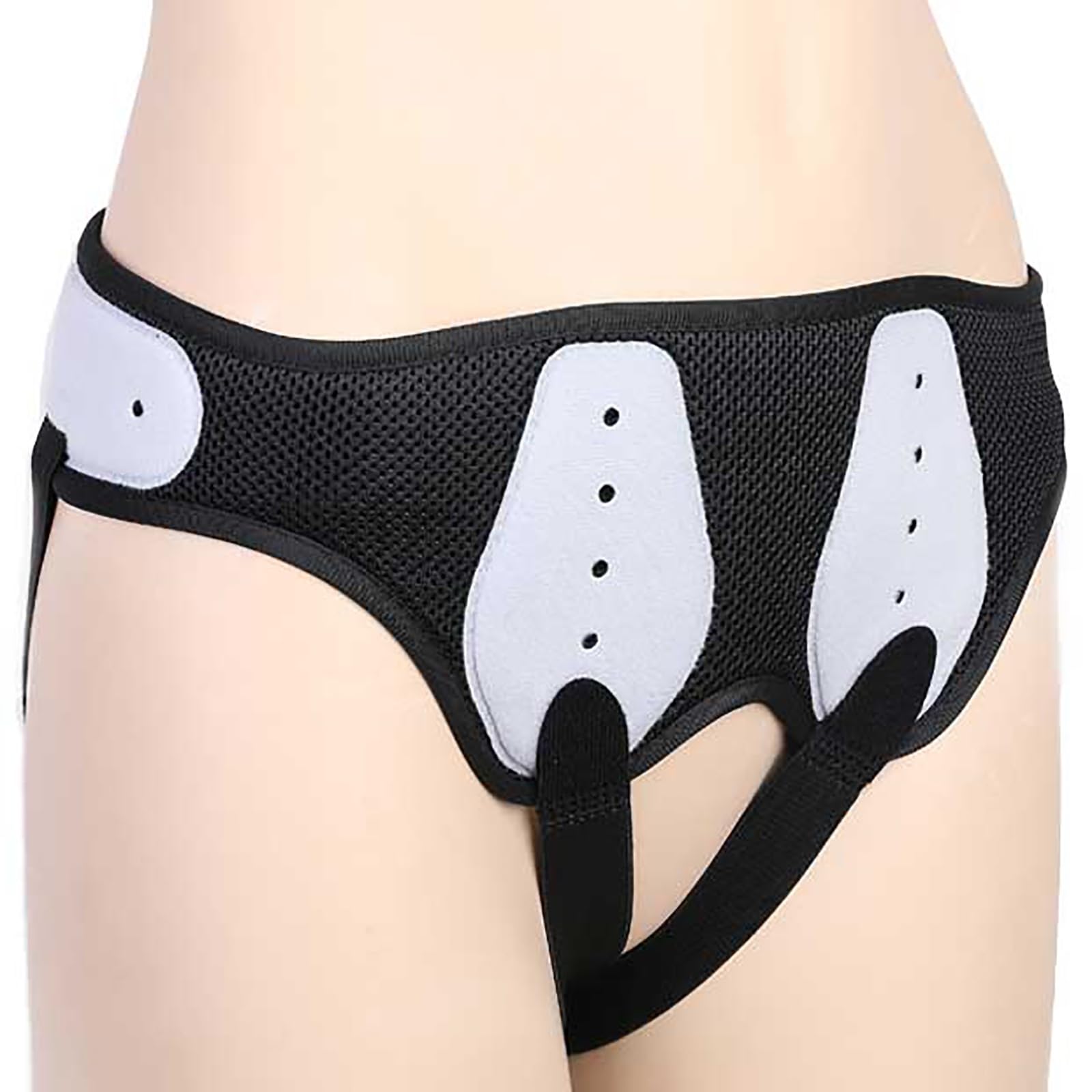 Hernia Support for Men and Women, Hernia Truss for Men Inguinal for Single/Double Inguinal, Adjustable Waist Strap with 2 Removable Compression Pads Breathable Material(X-Large)