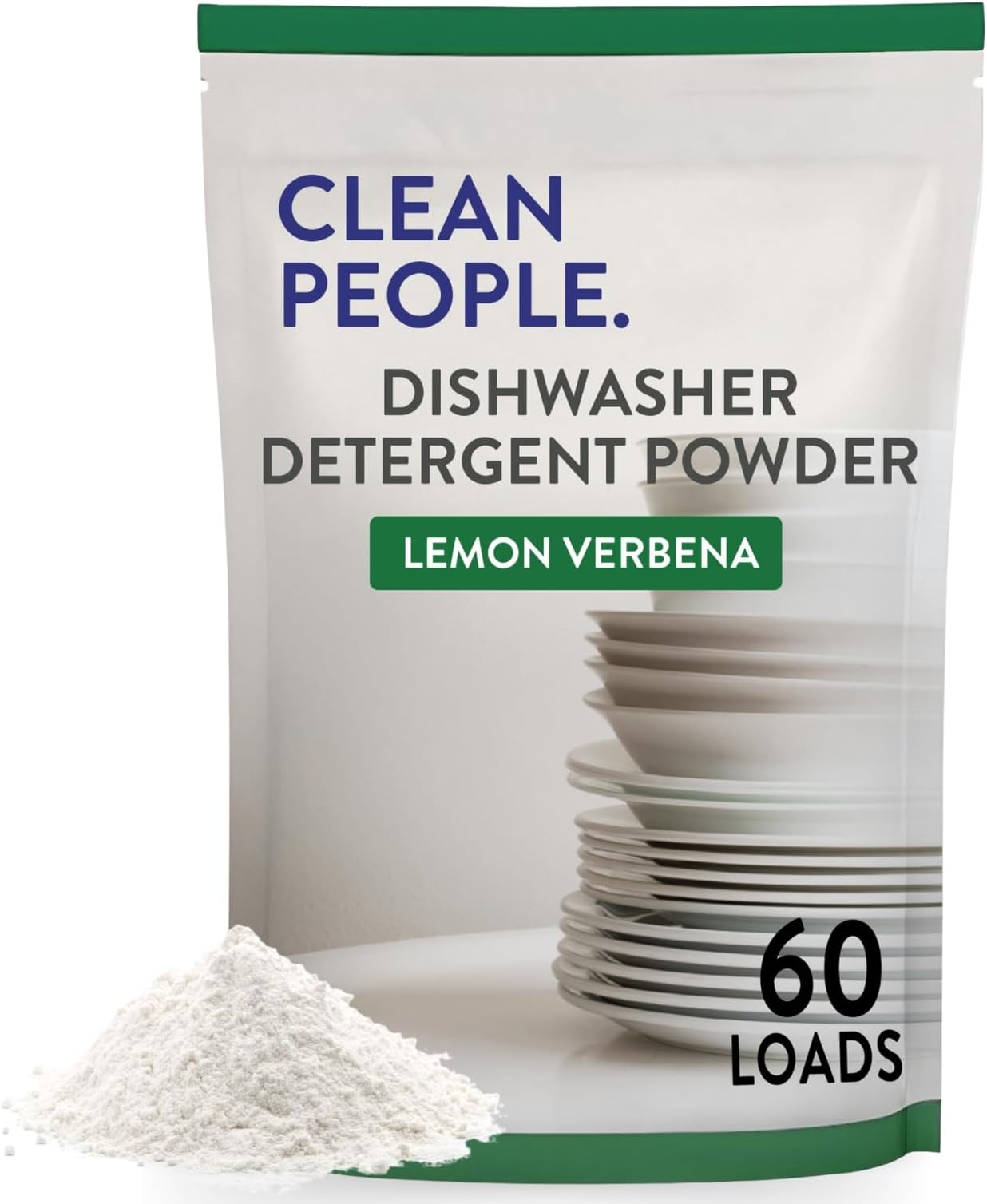 Dishwasher Detergent Powder | Cuts Grease and Rinses Sparkling Clean | Residue-Free (30 Ounce, Lemon Verbena)