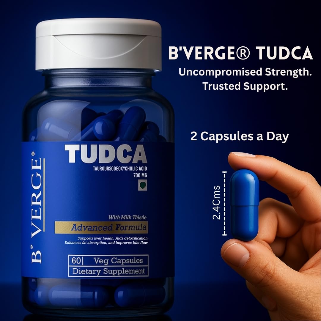 Milk thistle with B'verge® Tudca | Liver detox supplement - improve bile flow and fat absorption | 600mg tudca liver support for men and women 60 capsules Milk thistle with B'verge® Tudca | Liver detox supplement - improve bile flow and fat absorption | 600mg tudca liver support for men and women 60 capsules