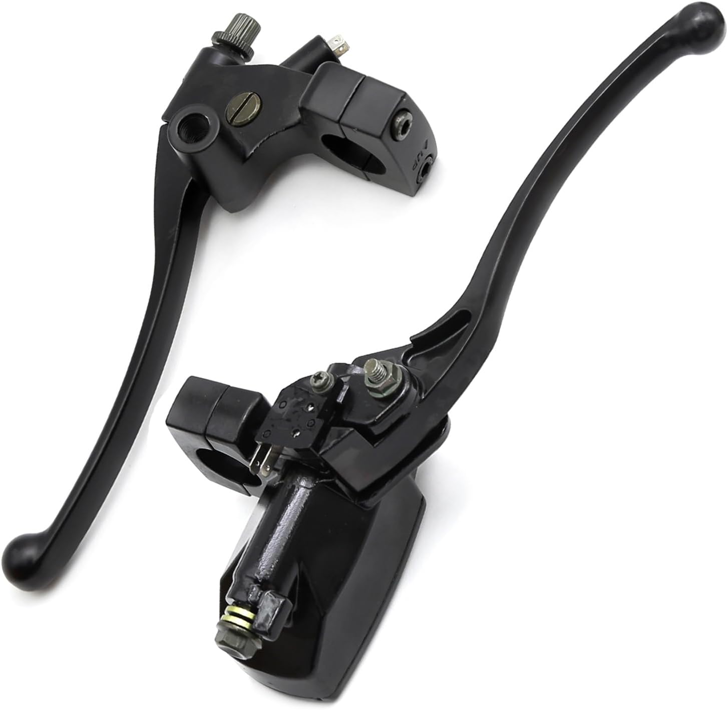Hoypeyfiy Left & Right Brake Master Cylinder Clutch Lever 1'' 25mm Aluminum Replacement for Honda Magna Shadow Spirit Suzuki Intruder Yamaha Vstar Kawasaki Vulcan