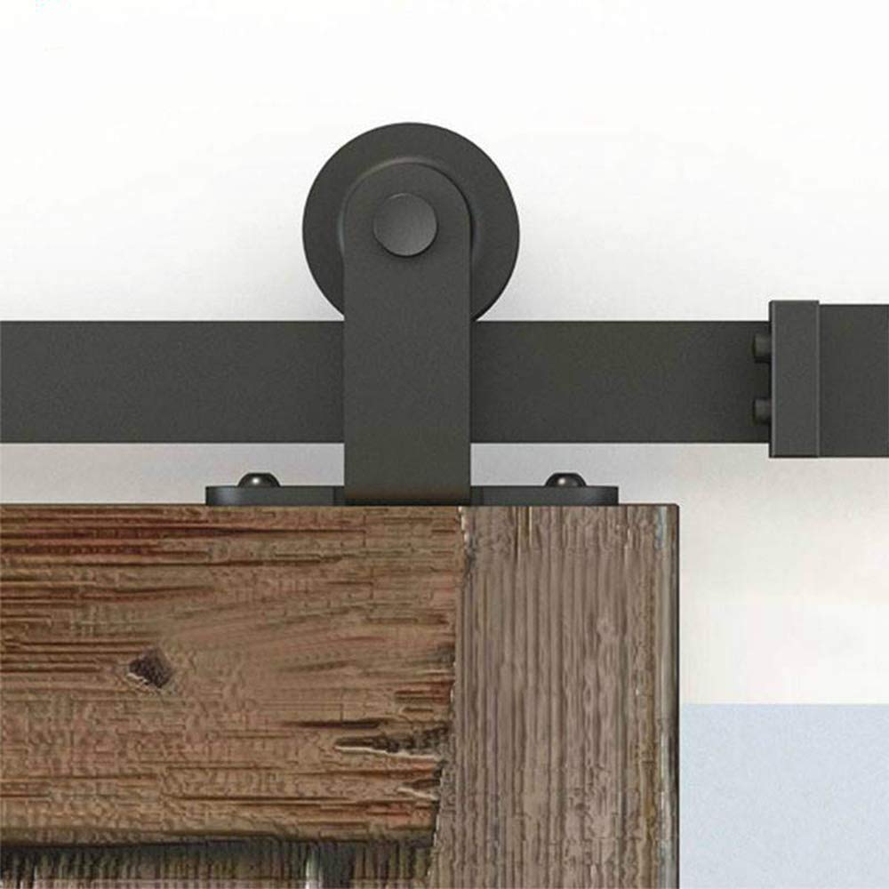 Set di Accessori per Porte Scorrevoli, Kit di ferramenta per Porta Scorrevole, Guida per Pavimento della Porta, Liscio, Silenzioso, Robusto (183 CM, T-shaped)