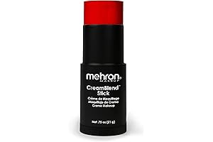 Mehron Red CreamBlend Stick: Paint Your Masterpiece with Radiant Coverage