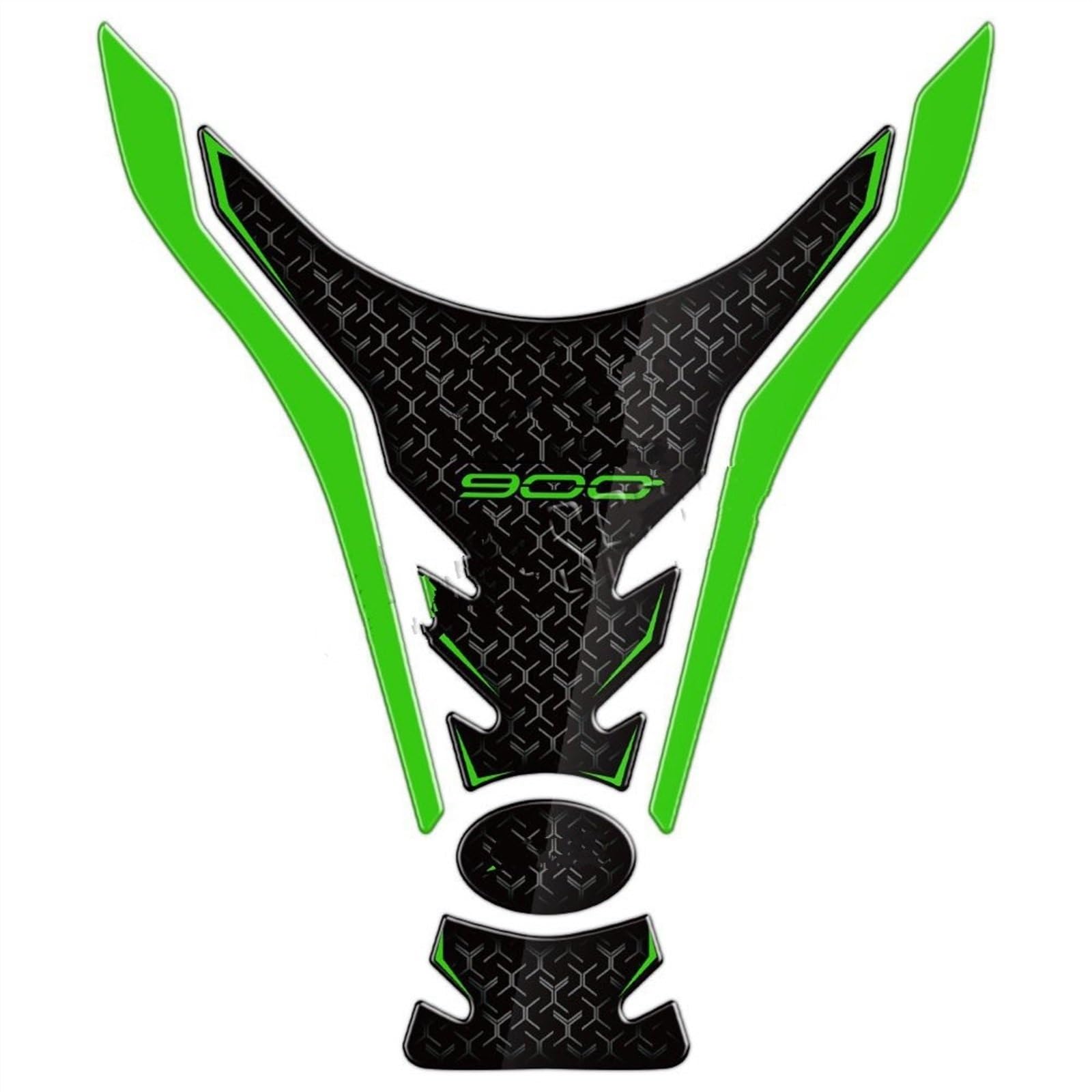 Motorcycle Tank Pad Emblem Sticker Gas Fuel Grip Traction Side Decal for Kawasaki for Z900 2021-2023 Carbon-Look(Color4)