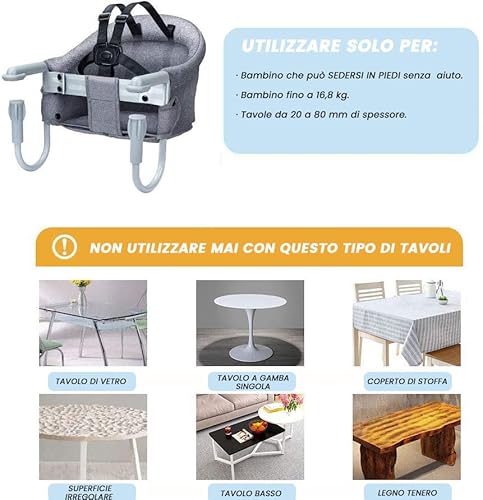 Orzbow Seggiolino Pappa da Tavolo