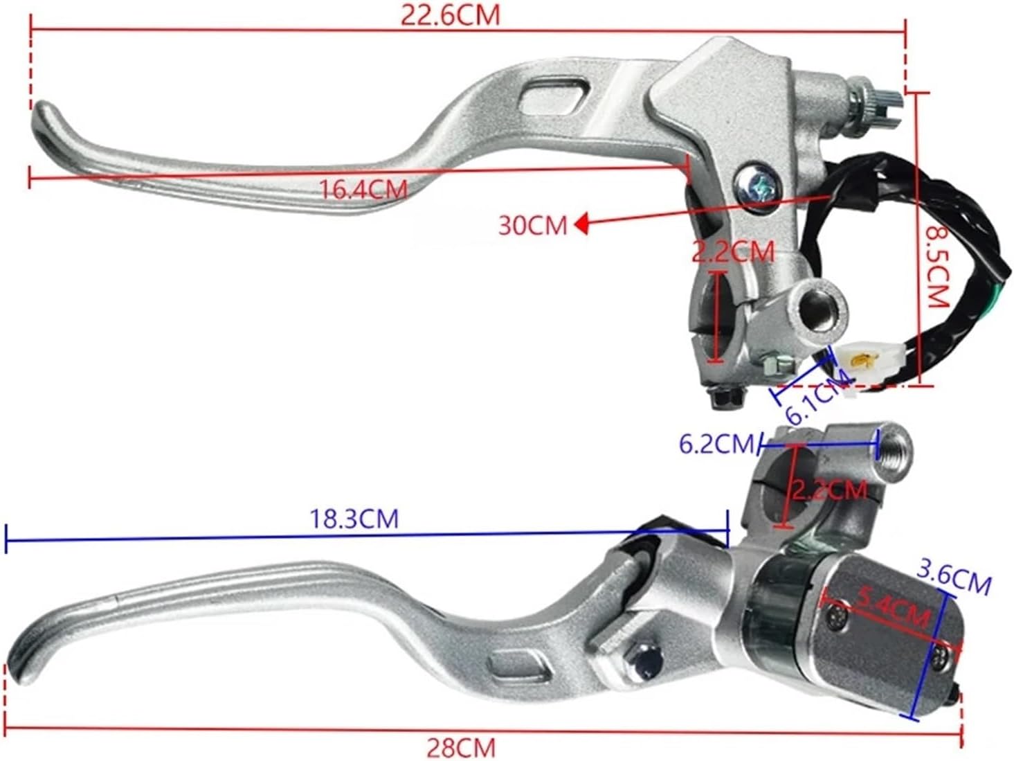 Compatible with Motorcycle ATV Left and Right Disc Brake Switches Upper Pump Brake Switch Disc Brake Accessories