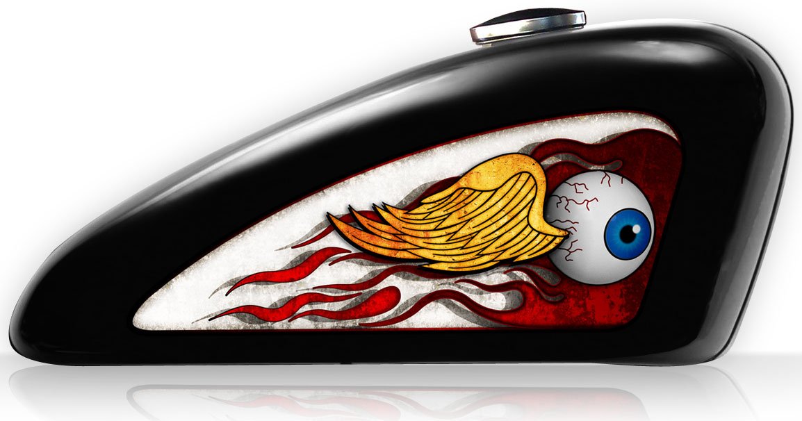 Buy Motorcycle Fuel Tank Decals Vinyl, UV Coated, Harley Davidson