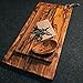 Produktbild What the Art!® Olive Wood «Karo Set» Gr. L | 2 Olivenholz Schneidebretter inkl. 2 Dip-Schälchen | Handarbeit | 30 x 15 cm & 35 x 16 cm | Bretterset - Käsebrett - Servierbrett - Küchenset