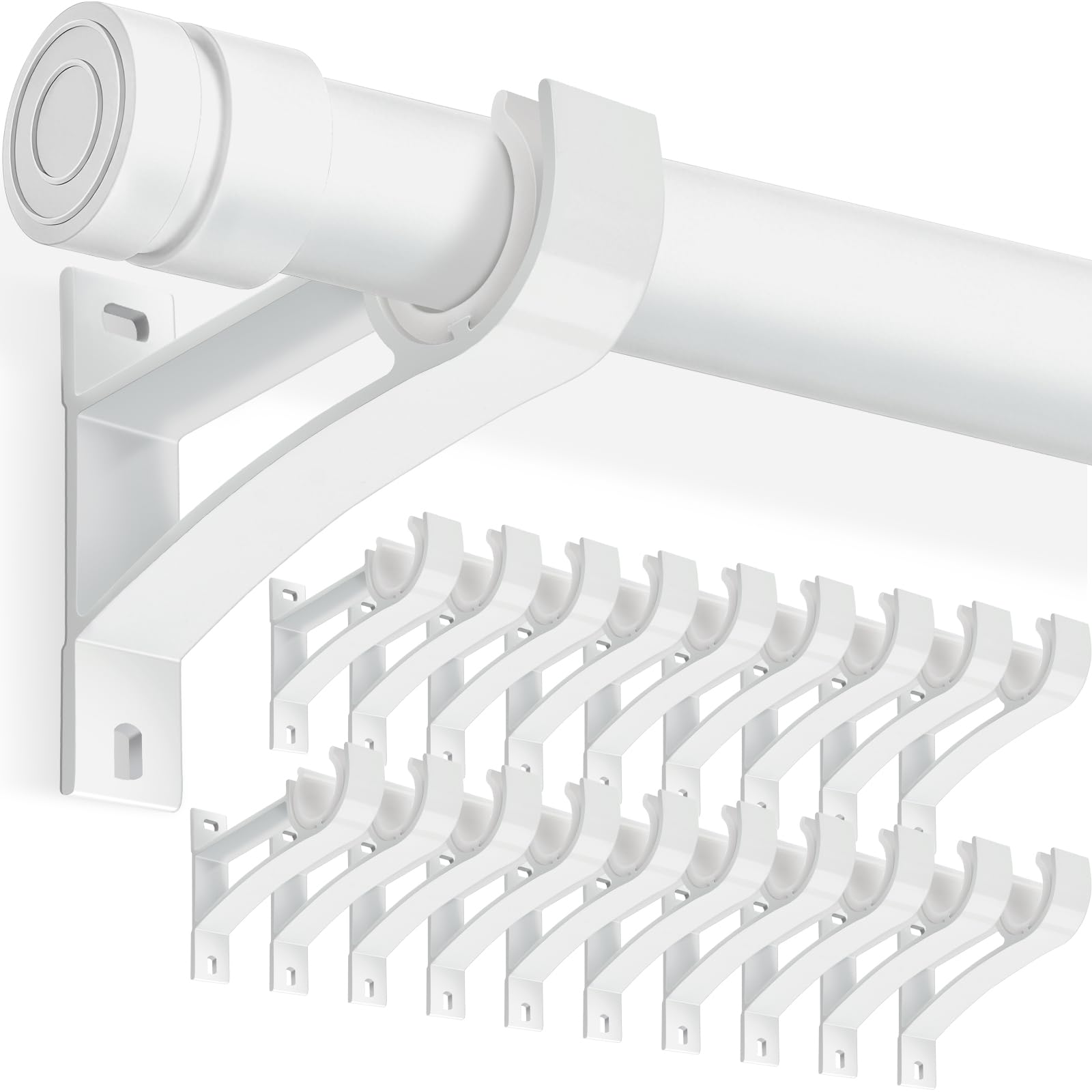 KOLAKO Curtain Rod Brackets - Secure Hold -21