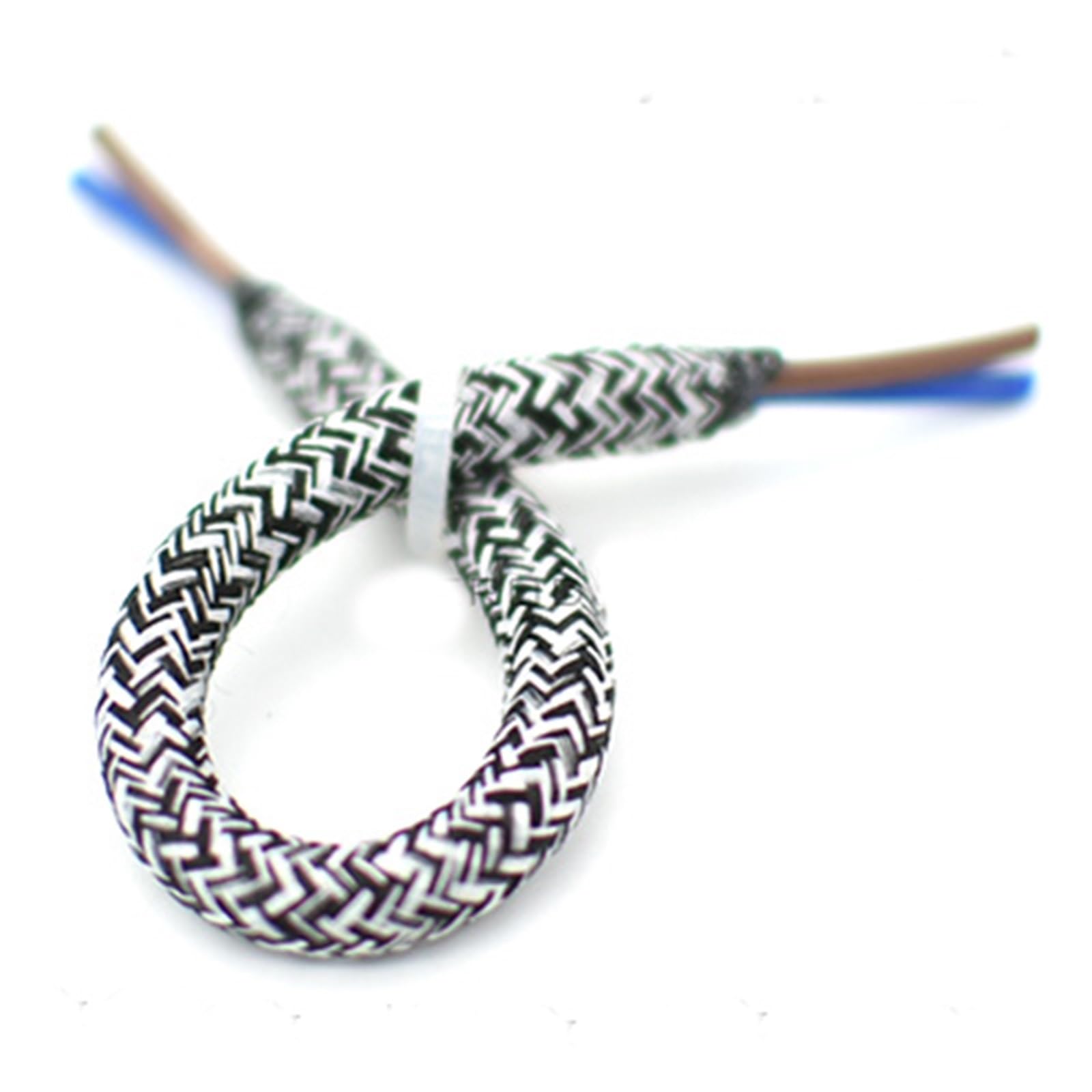 fil textile torsadé, Câble électrique tressé en tissu à 2 conducteurs, 0,75 mm², 18 AWG(Color 6,5 Meter)