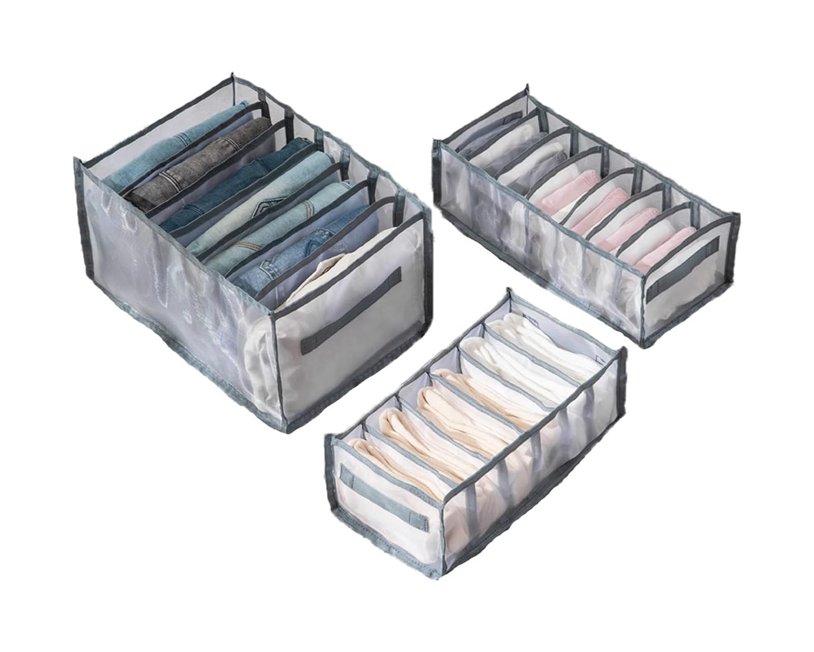 Organizer for armadio in tessuto Oxford a rete di nylon