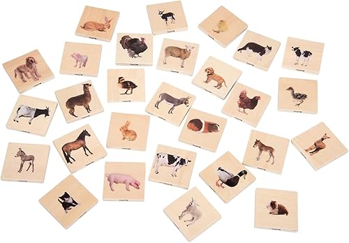 Miniatura 2 de TickiT - 73406 Partido familiar de animales domésticos - Juego de 28 - Imágenes reales - Juego de memoria de animales con padres y bebés - Juego de