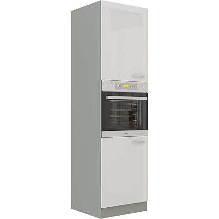 Küchen Hängeschrank 80 Glanz Rot Grau Küchenzeile Küchenblock Küche