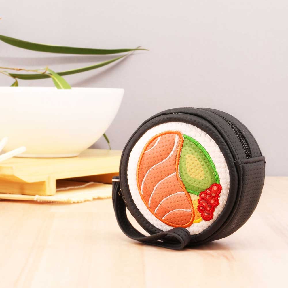 Oh My Pop! Maki -Portmonetka Sushi, Czarna, 9 x 9 cm