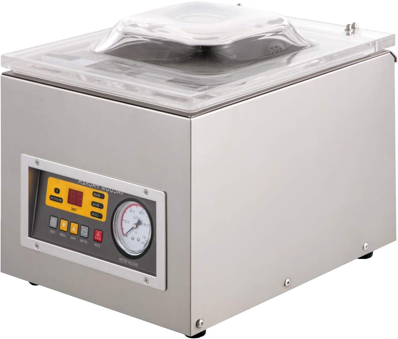 Automatic Commercial Vacuum Sealing Machine, Digital Food Packaging Device for Kitchen, Heavy-Duty Chamber Sealer
