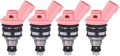 NewYall Paquete de 4 inyectores de combustible para Nissan Sentra 1.6L 1991-1999 200SX 1.6L 1995-1998 Maxima 3.0L 1993-1994 NX 1.6L 1991-1993