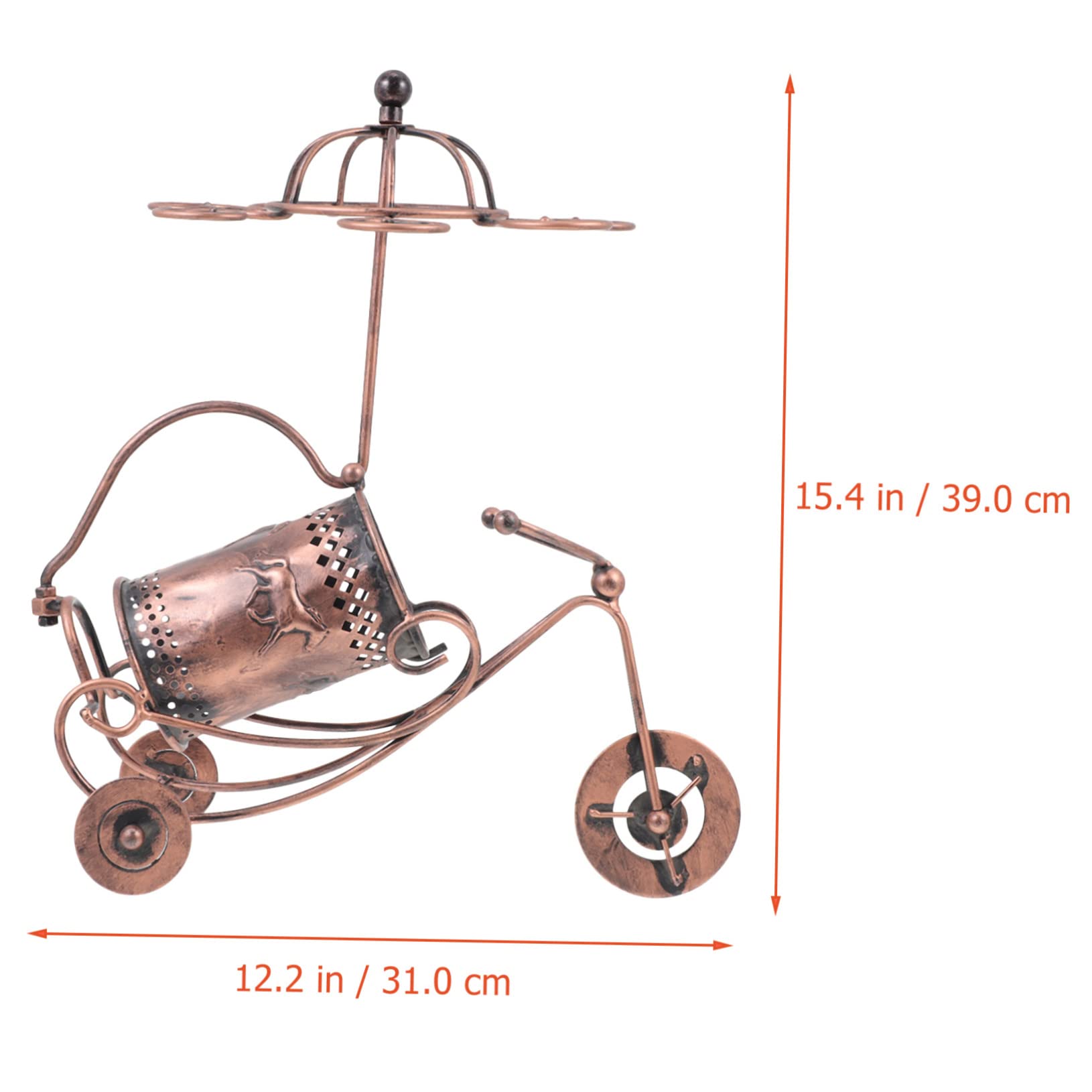 OUNONA 1Pc Creative Carriage Wine Rack Light Brown Wine Bottle Display Stand for Home Bar Easy Installation Space Saving Design Unique for Special Occasions Stylish