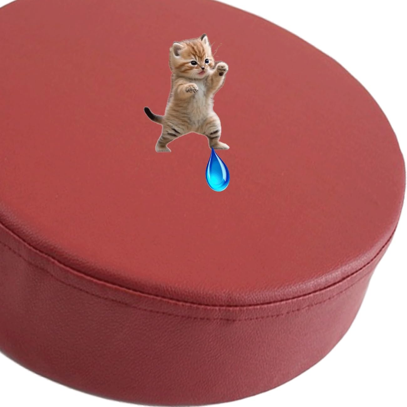 Uyeoco Color 16 Waterproof Memory Foam Round Seat Cushion 3/5/8Cm Thick,25/30/35/40/45/50Cm Round Stool Cushion, Circle Chair Pad With Removable Cover For Dining Kitchen Bar Chairs(,50X50x5cm)