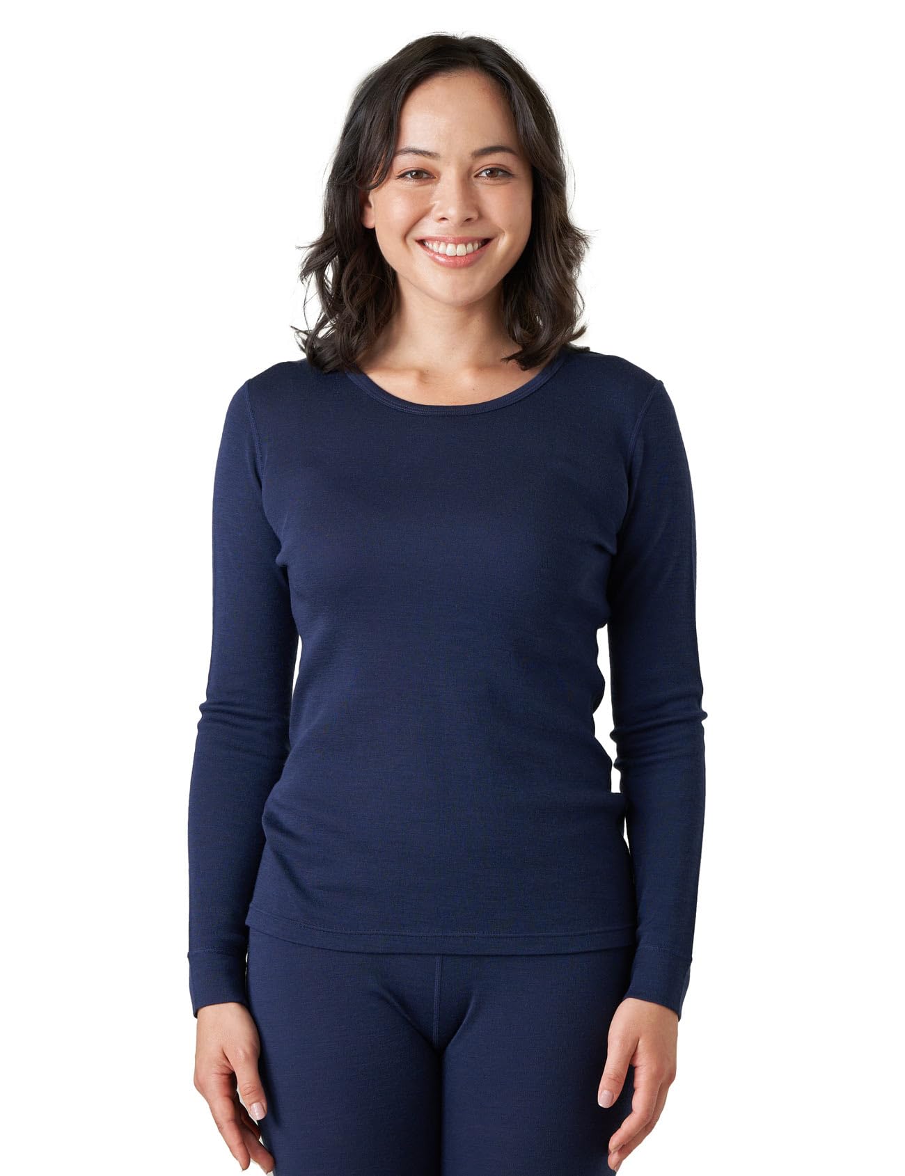 LAPASA Maglia Termica Donna 100% Lana Merino, Manica Lunga Traspirante Base Layer per Trekking Sci Outdoor