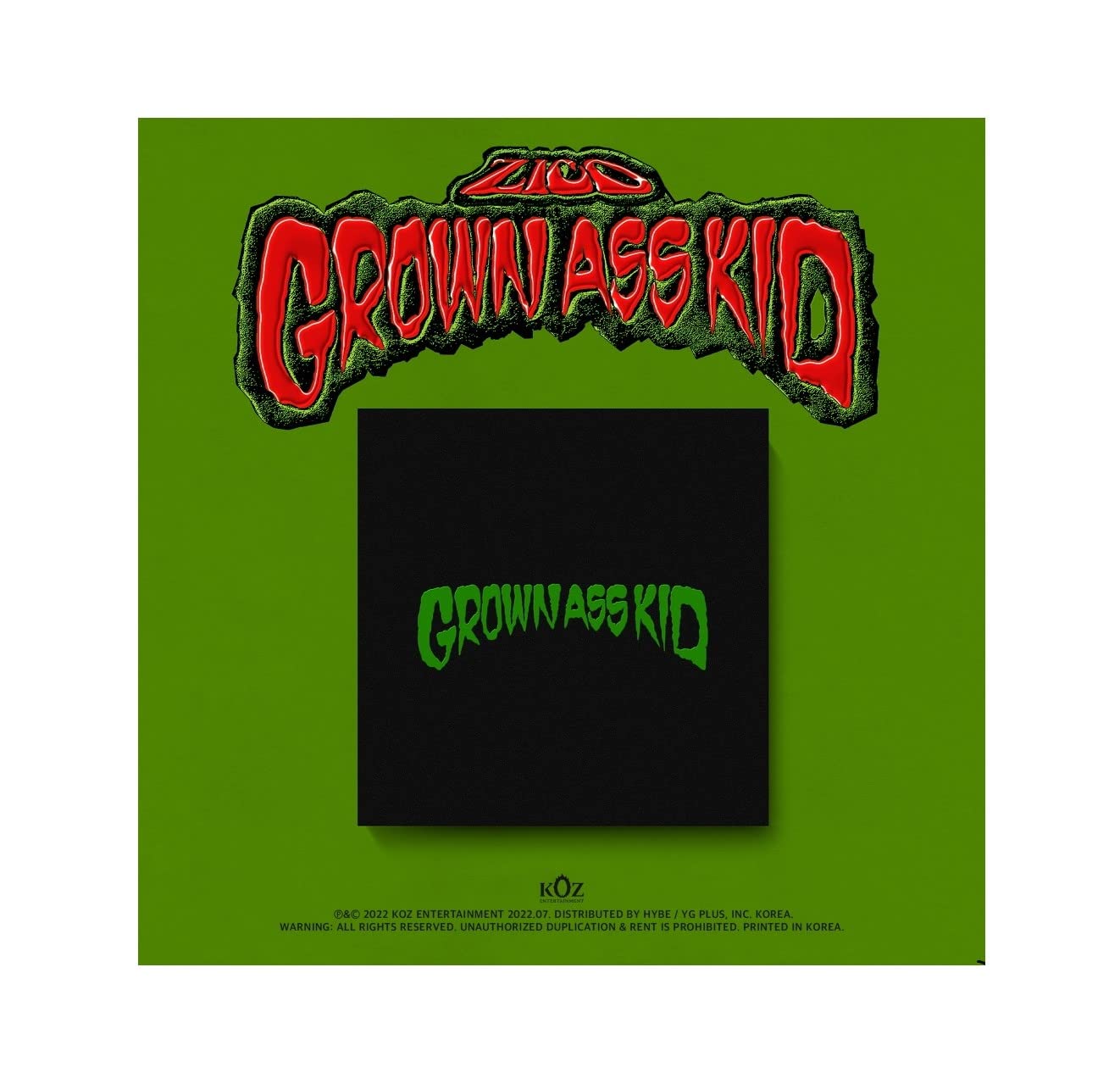 ZICO Grown Ass Kid 4ème mini album CD K-pop