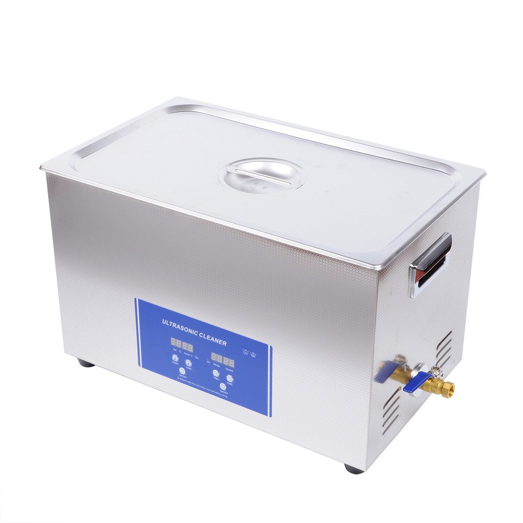 Liquor Industrial New Ultrasonic Metal Hardware Parts Medical Equipment Lab Science Cleaner Wahser Supplies Machine 110V 600W 40KHZ 30L