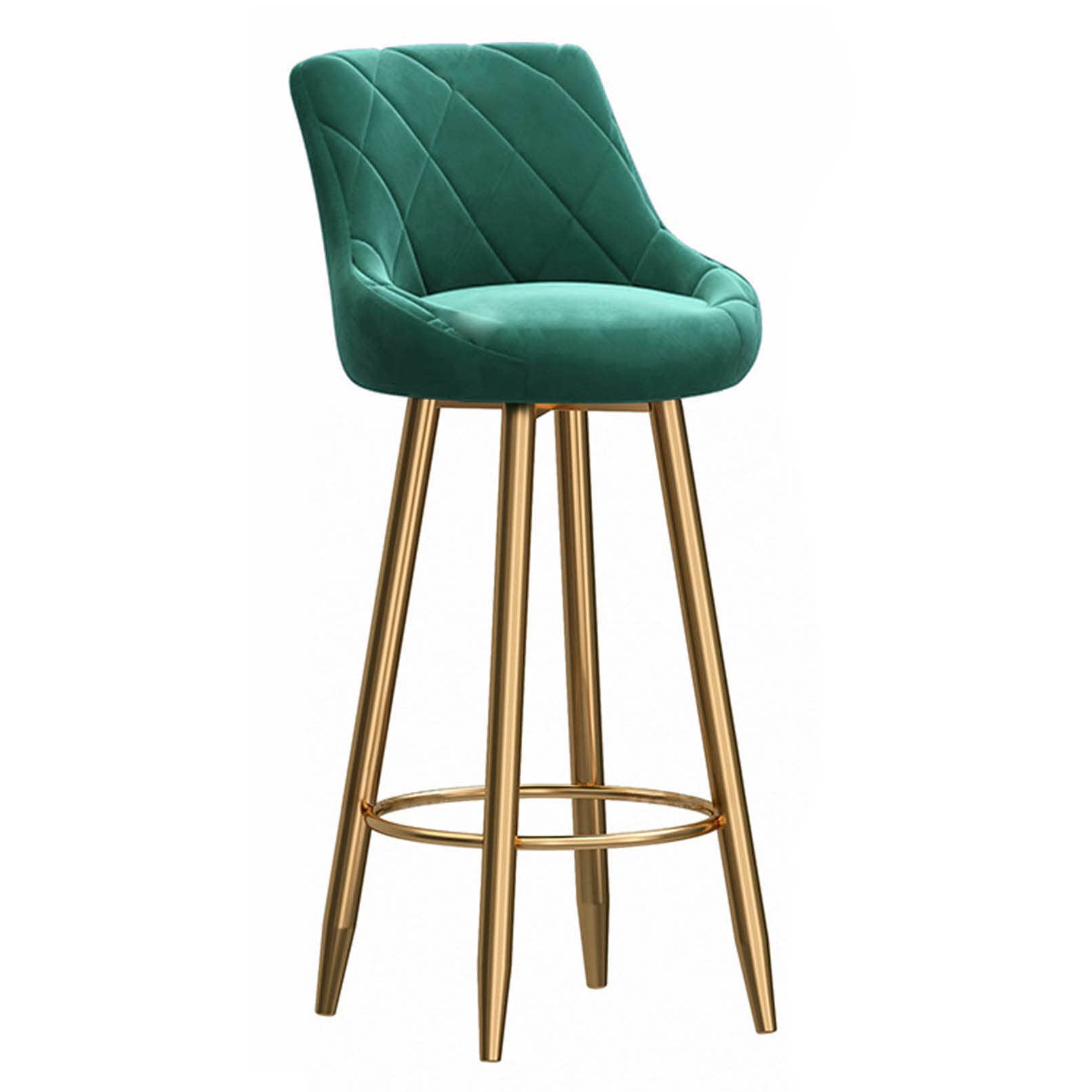 Chaises de salle à manger surélevées avec dossier ergonomique et base en métal