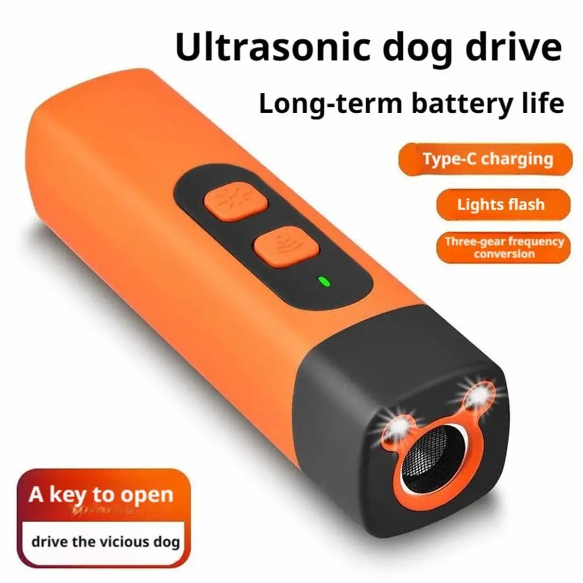 XAUCY Ricaricabile Ultrasuoni Pet Dog Repeller Telecomando Con Torcia LED Repellenti Addestramento Cane Anti Abbaiare Professionale Anti Abbaio Dispositivo Per Cani