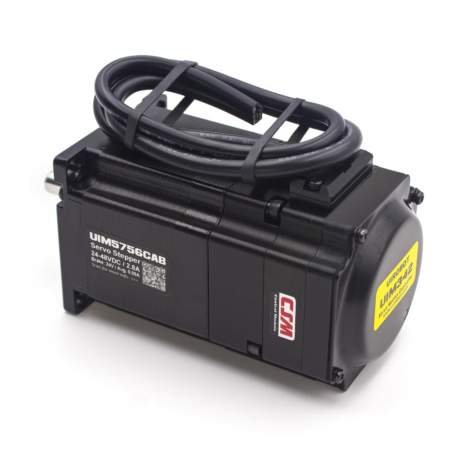 NEMA23 Servo motore passo-passo integrato con encoder assoluto multi-giro integrato, controller di movimento servo ad anello chiuso e driver con freno, CAN Bus, 2000 giri/min, max 1,26 Nm, 3,5 A, 24